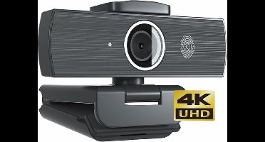 Webcam 4K | 3840x 2160 px | UHD 60 fps | 8 MP | Autofocus | 2 Microfoons | Zoom Sensor | Privacy Cover | Plug&Play!
