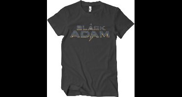 DC Comics Black Adam Heren Tshirt -XL- Dark Logo Zwart