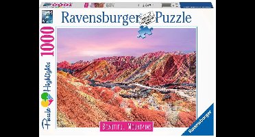 Ravensburger puzzel Regenboogbergen, China - Legpuzzel - 1000 stukjes