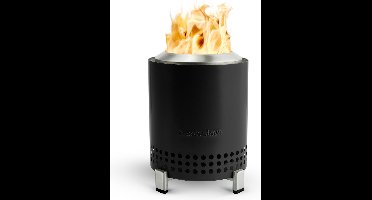 Solo Stove Mesa Vuurplaats voor op tafel met standaard | Rookarm minivuur voor in de stad en voorsteden, Werkt op pellets of hout, veilig, roestvrij staal, met reistas, 17,5 x 13 cm, 635 g, Grijs