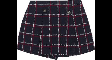 Short van geruite wol-look stof