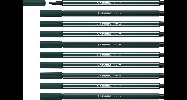 STABILO Pen 68 - Premium Viltstift - Aardegroen - Doos 10 stuks