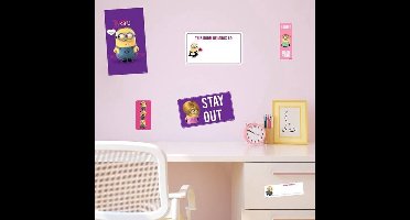 Minions Muurstickers Girls Room - 6 stuks - Multi