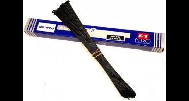 Alpina RVS fietsspaken - Zwart - 14-266 mm - Per 144 stuks