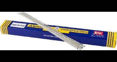 Alpina Verzinkte fietsspaken - 280 mm - 144 stuks - Duurzaam en corrosiebestendig