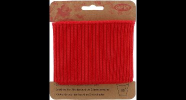 OPRY BOORD EN MANCHETTEN ELASTISCH 70MM - 1,1M rood