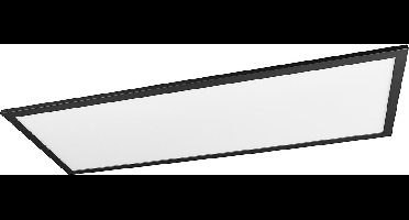 Reality - LED Plafondlamp - Plafondverlichting - 34W - Aanpasbare Kleur - Afstandsbediening - Dimbaar - Rechthoek - Zwart - Aluminium