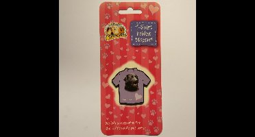 Magneet in t-shirt vorm Zwarte labrador