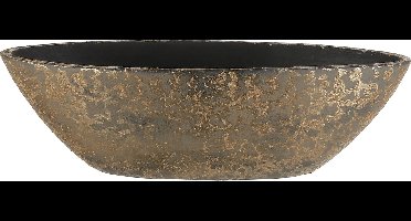 Mica Decorations Bloempot - goudkleurig - boot schaal - 48 x 15 cm - plantenpotten