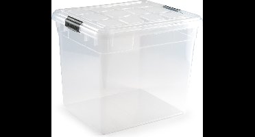 PlasticForte Opbergbox - met deksel - 35 liter - L42 x B36 x H35 cm - opbergbak