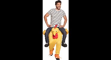 Boland - Kostuum Funny chicken (one size) - Volwassenen - Kip - Dieren