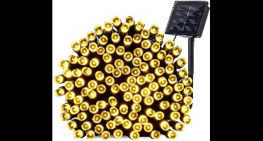 Solar lichtsnoer buiten 'Holly' - Kerst lichtslinger met 100 leds - Warm wit - Kerstverlichting - Feestverlichting - Tuinverlichting op zonne-energie