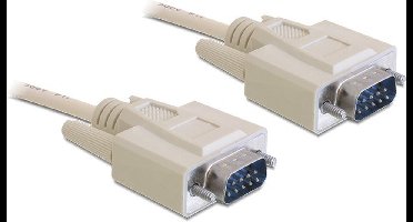 Premium seriële RS232 kabel 9-pins SUB-D (m) - 9-pins SUB-D (m) / gegoten connectoren - 10 meter