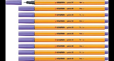 STABILO point 88 - Premium Fineliner - Fine 0,4 mm - Licht Lila - Doos 10 Stuks