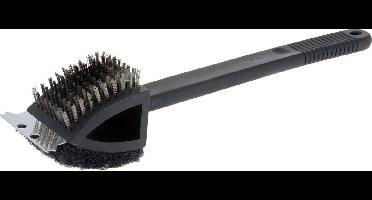 BBQ Collection Barbecue schoonmaakborstel - 3-in-1 - 37 cm - Barbecue/grill reinigingsborstel