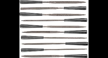 Naaldvijlen set - 140 x 3mm - 10 stuks