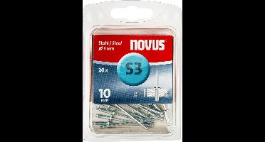 Novus Blindklinknagel S3 X 10mm, Staal S3, 20 st. - 045-0034