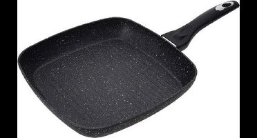 Excellent Houseware Grillpan 26x26x4.5 cm gesmeed aluminium