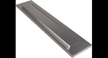 Ami Briefplaat met veer - type TA - aluminium F-1 - 340x73mm - 53-57mm deurdikte