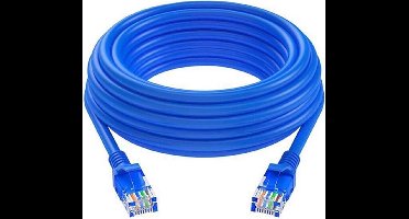 LuxeBass internetkabel - 27 meter - blauw - CAT5e UTP RJ45