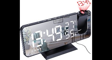 Currero Wekkerradio - Wekkerradio Met Projectie - Digitale Wekker - Digitale Wekker Slaapkamer - Projectiewekker - Smart Wekker