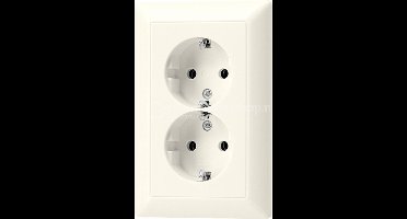 Jung As500 2-voudige wandcontactdoos met randaarde - AS5015KI per 5 stuks