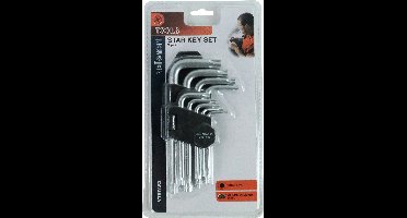 Velleman Sleutelset, 9-delig, Torx, chroom-vanadium, niet-magnetisch, metaalkleurig