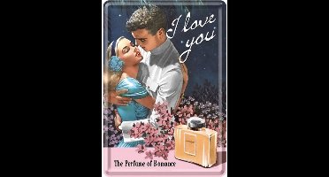 Metalen Postkaart I Love You Couple