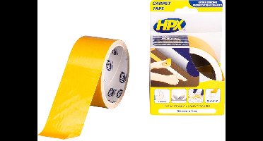 Dubbelzijdige tapijttape - wit 50mm x 5m
