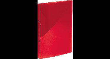 Kangaro ringband - A4 - 2-rings - PP - transparant rood - K-58190621
