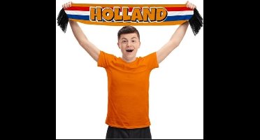 WK2026 voetbal 'Holland' sjaal 120 x 15 cm - Nederlands Elftal accessoire