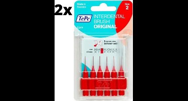 TePe Ragers Rood 0,5mm - 2 x 6 stuks - Voordeelverpakking