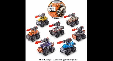 Zuru Monster Trucks verrassingsbal - 1 exemplaar - Speelgoedvoertuig kinderen - Die Cast - Schaal 1:64 - 7 cm