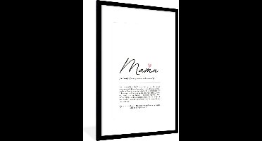 PosterMonkey - Poster - Woordenboek - Mama - Cadeau voor haar - Cadeau voor vrouw - Wanddecoratie - Verjaardag - Moederdag - 80x120 cm