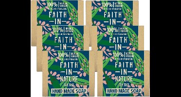 FAITH IN NATURE - Soap Tea Tree - 6 Pak - Voordeelverpakking