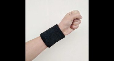 New Age Devi - Pols zweetbandjes - 2 stuks - Zwart