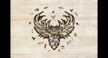 Eco Wood Art Houten Legpuzzel Uil/ Owl, 2512, 29,7x28,5x0,5cm Kartonbox