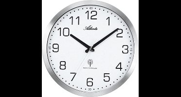 WANDKLOK RVS ZILVER SPIRIT MODERN DESIGN