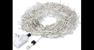 Monzana Regen Lichtketting - LED Kerst - Koud Wit 10 meter