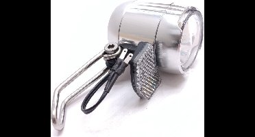 Falkx LED koplamp zilver - 100 Lux - waterproof - E-bike 6V-48V - aluminium