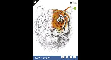 Kangaro tekenblok - 27x36cm - 120 grams - 20 vel - wit fijne korrel - K-5341