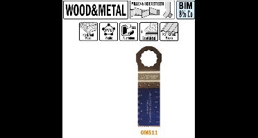 CMT - Multitoolzaagblad voor hout en metaal, 28mm - Multitool machine accessoires - Zagen - Hout - 1 Stuk(s)