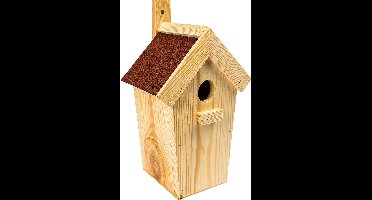 Vogel nestkast puntdak (zwart) - Vogelhuisje