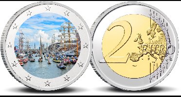 2 Euro munt Amsterdam 750-13 Sail Amsterdam