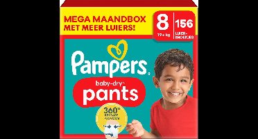 Pampers - Baby Dry Pants - Maat 8 - Mega Maandbox - 156 luierbroekjes