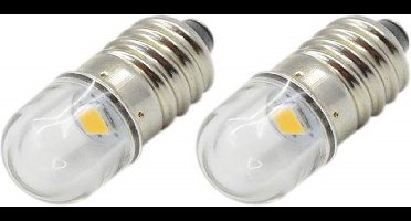 E10 LED lamp - 6V - Warm wit