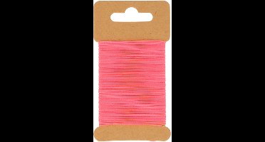Fluorescerend roze gewaxt draad 10 m - Artemio