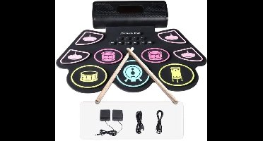 ApexArte® Elektrisch Drumstel - Zwart