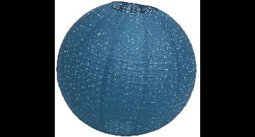 Chaks Lampion - luxueus - bolvormig - blauw - 40 x 37.5 cm - papier - gedecoreerd - feestartikelen/versiering