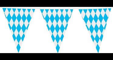 6x Giga Vlaggenlijn Bavaria 30x45cm 10 meter XXL - Verjaardag Feest Party Festival Poolparty Decoratie